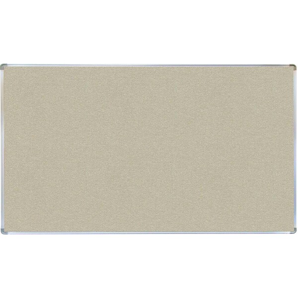 VIC Cork Bulletin Board with Euroframe Design 48"x72" Oyster Shell